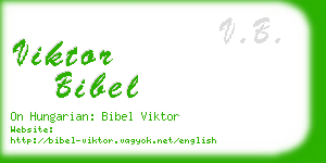 viktor bibel business card